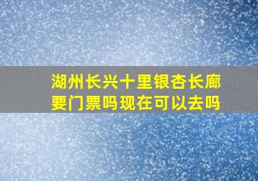 湖州长兴十里银杏长廊要门票吗现在可以去吗