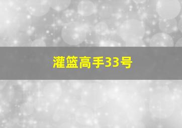 灌篮高手33号