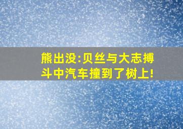 熊出没:贝丝与大志搏斗中汽车撞到了树上!