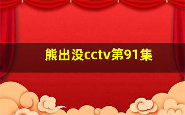 熊出没cctv第91集