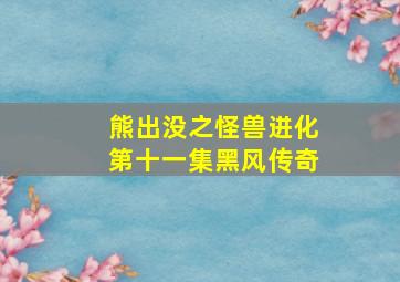 熊出没之怪兽进化第十一集黑风传奇