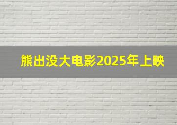 熊出没大电影2025年上映