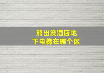 熊出没酒店地下电梯在哪个区