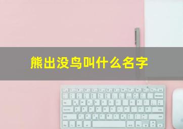 熊出没鸟叫什么名字