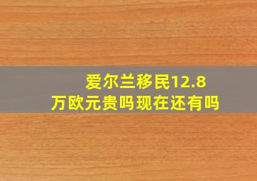 爱尔兰移民12.8万欧元贵吗现在还有吗