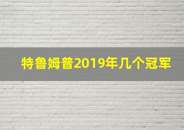 特鲁姆普2019年几个冠军