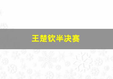 王楚钦半决赛