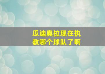 瓜迪奥拉现在执教哪个球队了啊