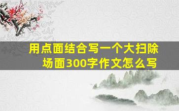 用点面结合写一个大扫除场面300字作文怎么写