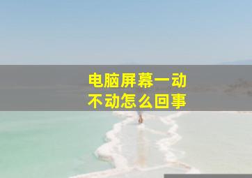 电脑屏幕一动不动怎么回事