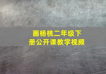 画杨桃二年级下册公开课教学视频