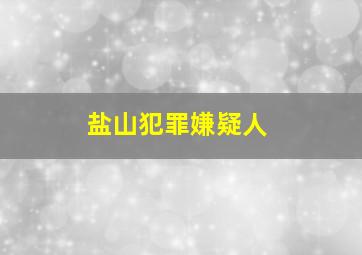 盐山犯罪嫌疑人