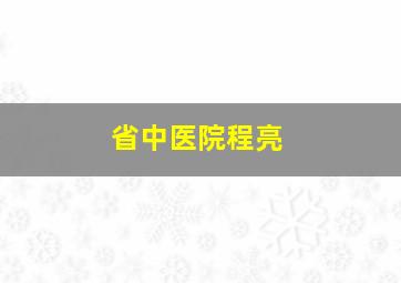 省中医院程亮