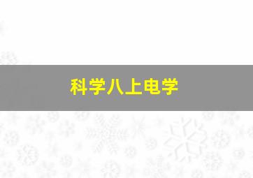 科学八上电学