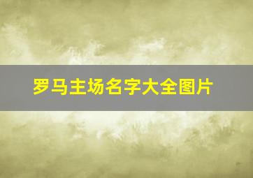 罗马主场名字大全图片