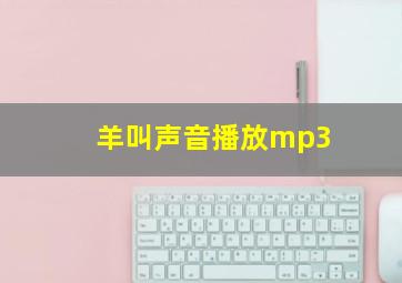 羊叫声音播放mp3