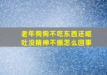 老年狗狗不吃东西还呕吐没精神不振怎么回事