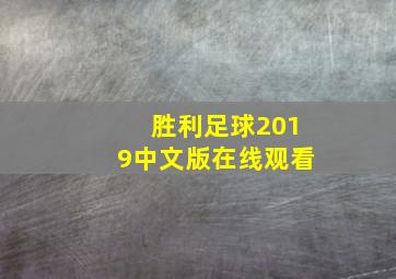 胜利足球2019中文版在线观看