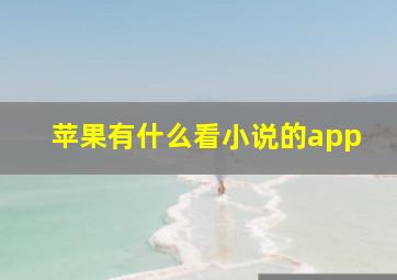 苹果有什么看小说的app