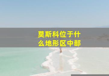 莫斯科位于什么地形区中部