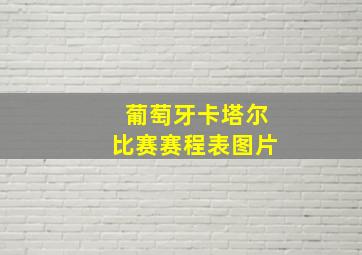 葡萄牙卡塔尔比赛赛程表图片