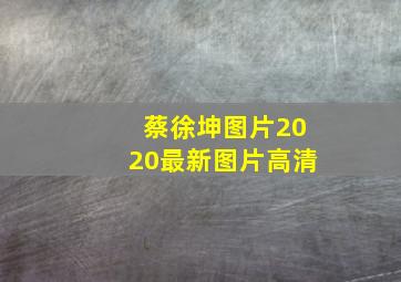 蔡徐坤图片2020最新图片高清