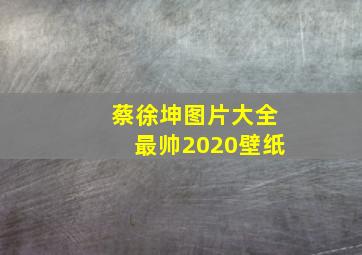 蔡徐坤图片大全最帅2020壁纸