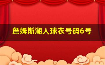 詹姆斯湖人球衣号码6号