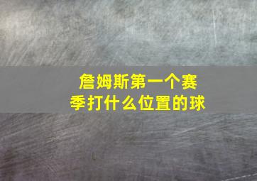 詹姆斯第一个赛季打什么位置的球