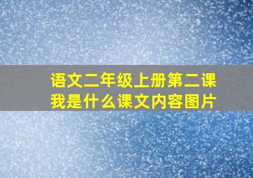 语文二年级上册第二课我是什么课文内容图片