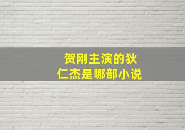 贺刚主演的狄仁杰是哪部小说