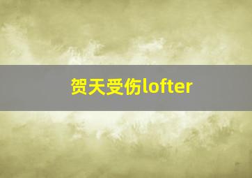 贺天受伤lofter