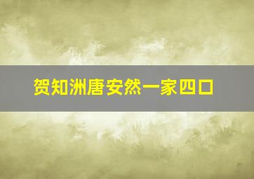 贺知洲唐安然一家四口