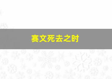 赛文死去之时