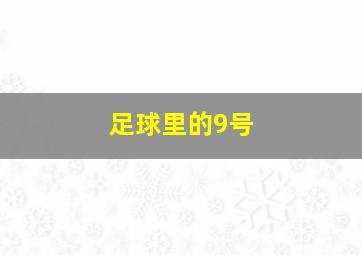 足球里的9号