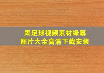 踢足球视频素材绿幕图片大全高清下载安装