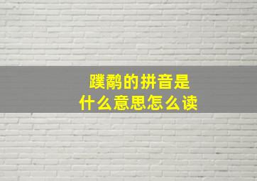 蹼鹬的拼音是什么意思怎么读