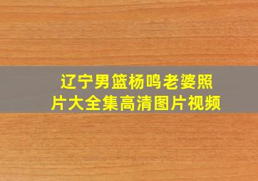 辽宁男篮杨鸣老婆照片大全集高清图片视频