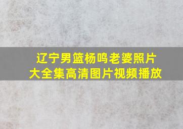 辽宁男篮杨鸣老婆照片大全集高清图片视频播放