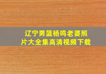 辽宁男篮杨鸣老婆照片大全集高清视频下载