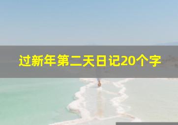 过新年第二天日记20个字