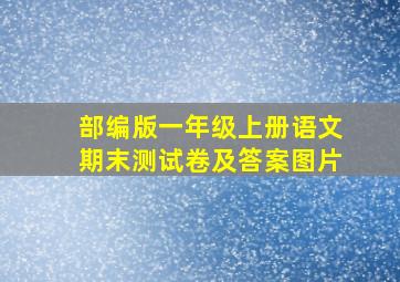 部编版一年级上册语文期末测试卷及答案图片