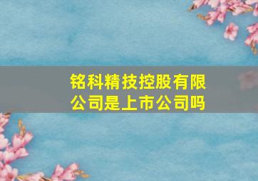 铭科精技控股有限公司是上市公司吗