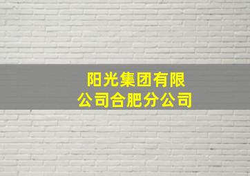 阳光集团有限公司合肥分公司