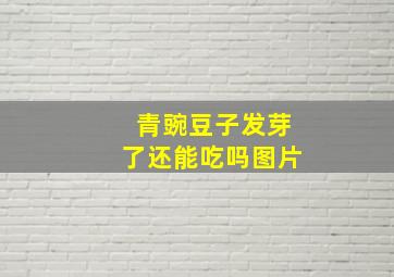 青豌豆子发芽了还能吃吗图片