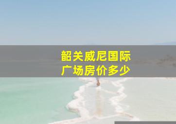 韶关威尼国际广场房价多少