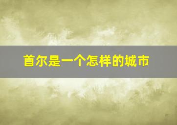 首尔是一个怎样的城市