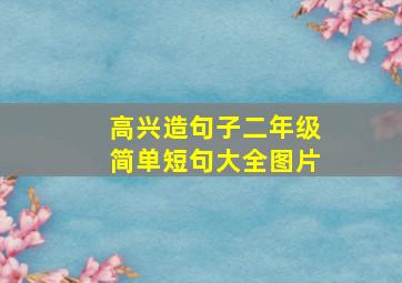 高兴造句子二年级简单短句大全图片